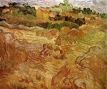 Винсент Виллем Ван Гог Овер 1890г, Пшеничные поля и Овер на заднем плане. ван-гог.рф